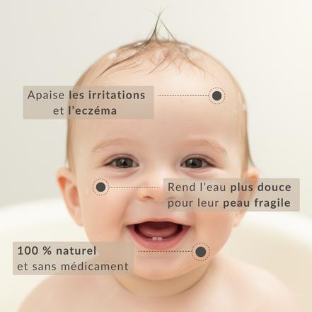Pommeau N°1 pour la peau sensible des bébés